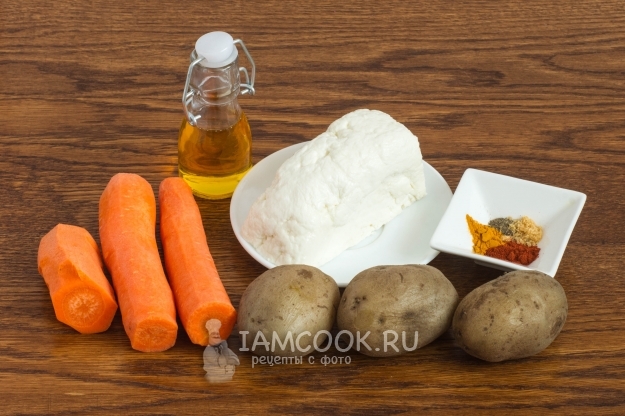 Ингредиенты для морковно-картофельных котлет