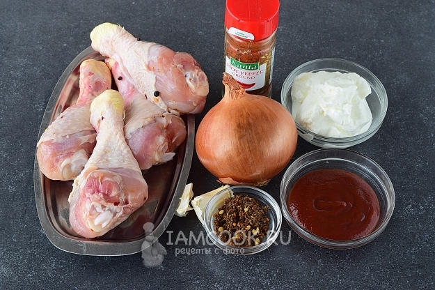 Ингредиенты для куриной пирзолы