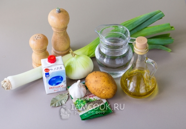 Ингредиенты для лукового крем-супа