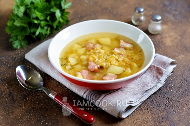 Рецепт горохового супа со свиными ребрышками
