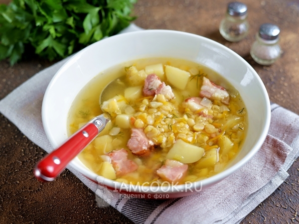 Гороховый суп со свиными ребрышками — рецепт с фото пошагово