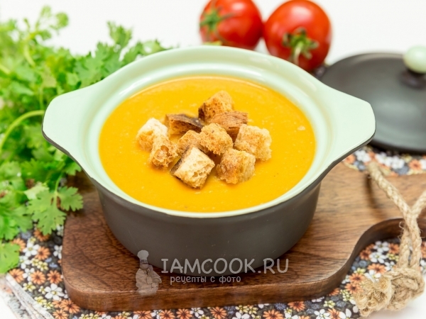 Крем-суп из красной чечевицы (без картофеля) — рецепт с фото пошагово