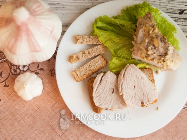 Чесночная свинина в духовке — рецепт с фото пошагово