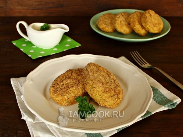 Картофельные котлеты в духовке — рецепт с фото пошагово