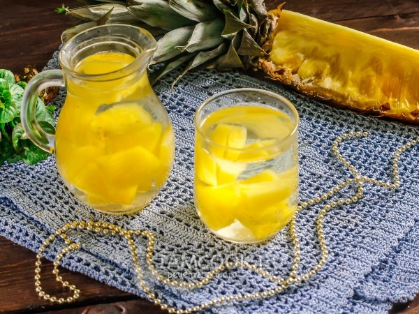 Компот из ананаса — рецепт с фото пошагово