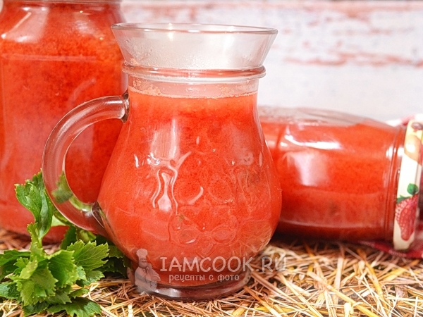Томатный сок с сельдереем через соковыжималку — рецепт с фото пошагово