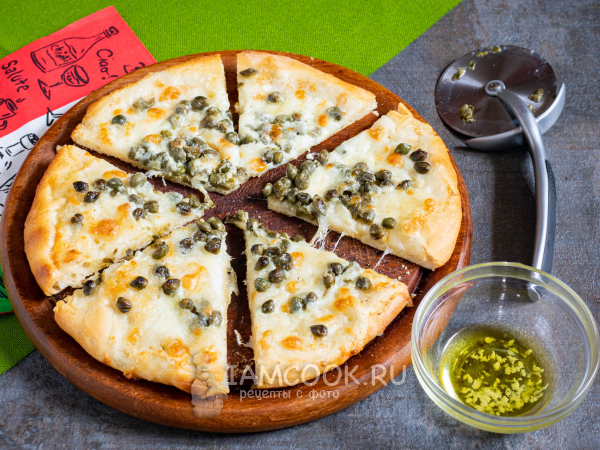 Пицца с каперсами — рецепт с фото пошагово