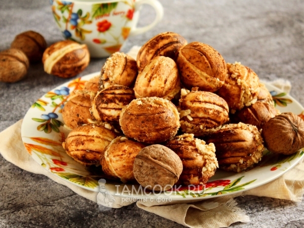 Печенье «Орешки» на сметане — рецепт с фото пошагово