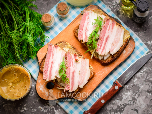 Бутерброды с салом по-крестьянски — рецепт с фото пошагово