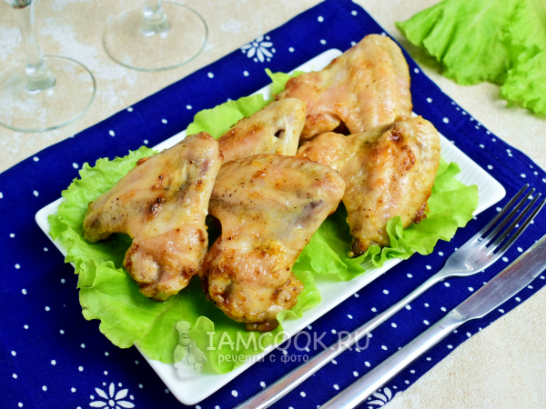 Куриные крылышки в майонезе в духовке — рецепт с фото пошагово