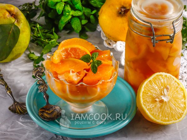 Варенье из айвы с лимоном — рецепт с фото пошагово