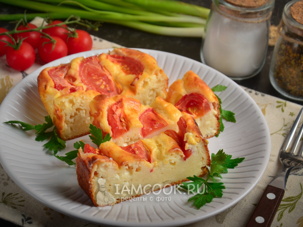 Творожная запеканка с помидорами — рецепт с фото пошагово