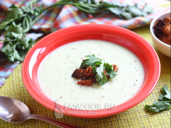 Суп-пюре из кабачков с молоком — рецепт с фото пошагово