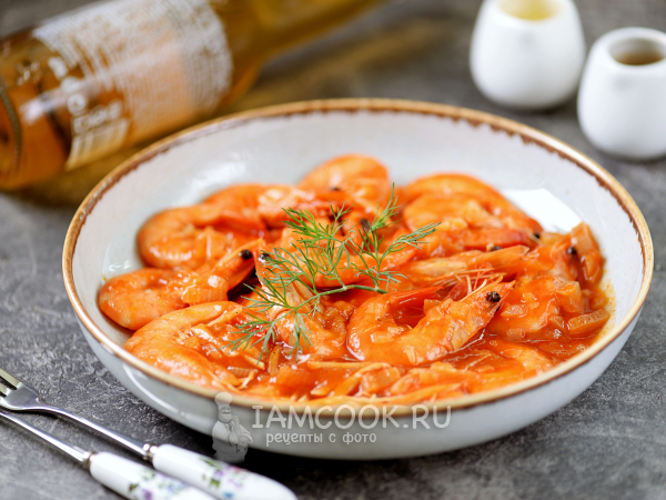 Креветки в томатном соусе — рецепт с фото пошагово