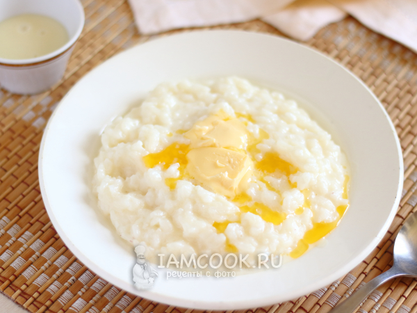 Рисовая каша со сгущёнкой — рецепт с фото пошагово