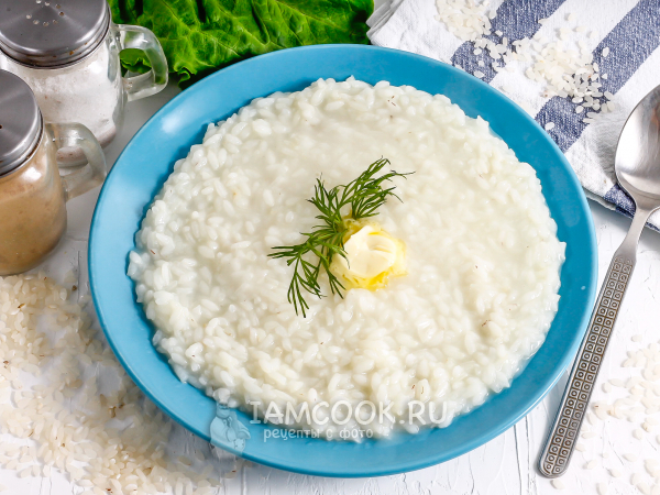 Жидкая рисовая каша на воде (размазня) — рецепт с фото пошагово