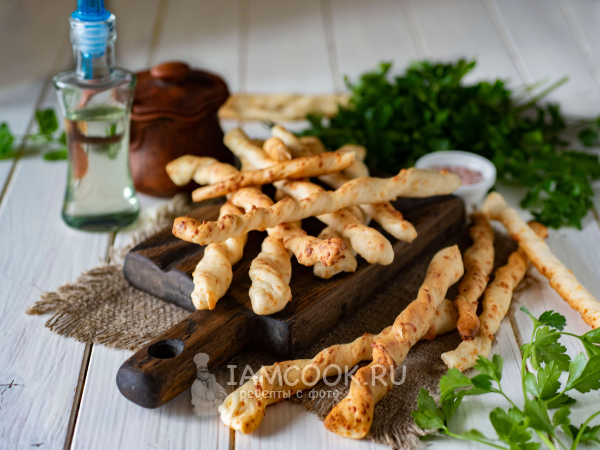Хлебные палочки с сыром (гриссини) — рецепт с фото пошагово