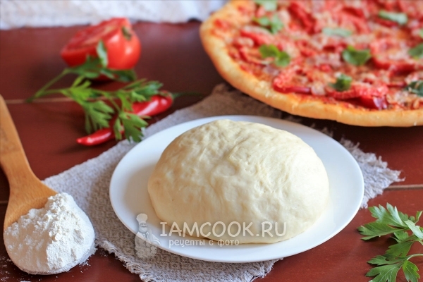 Рецепт дрожжевого теста на кефире для пиццы