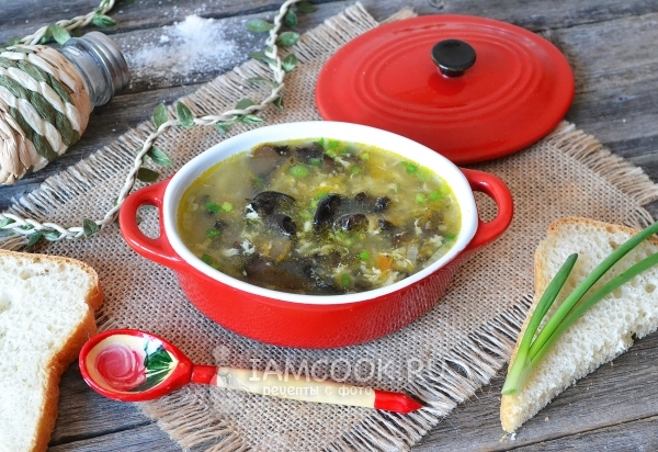 Рецепт грибного супа из маринованных грибов
