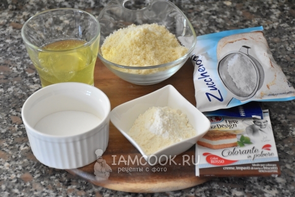Ингредиенты для французского печенья «Макарон» в домашних условиях