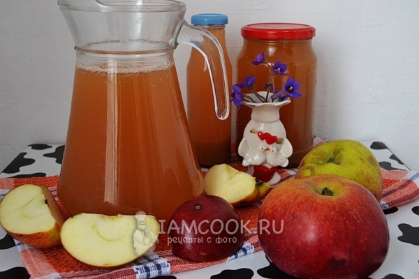 Рецепт яблочного сока без сахара на зиму