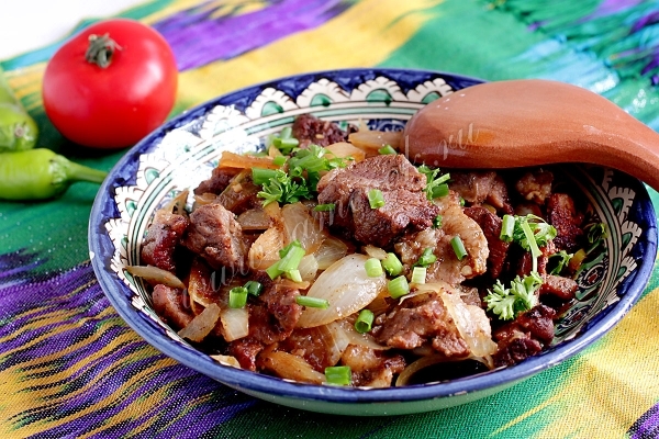 Рецепт баранины жареной по-узбекски