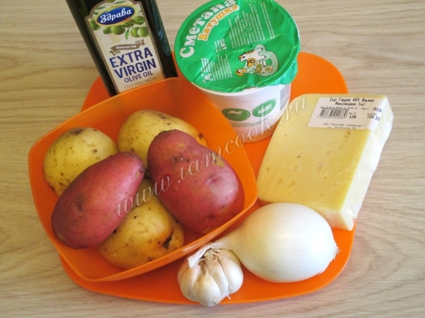 Ингредиенты для драников с сыром