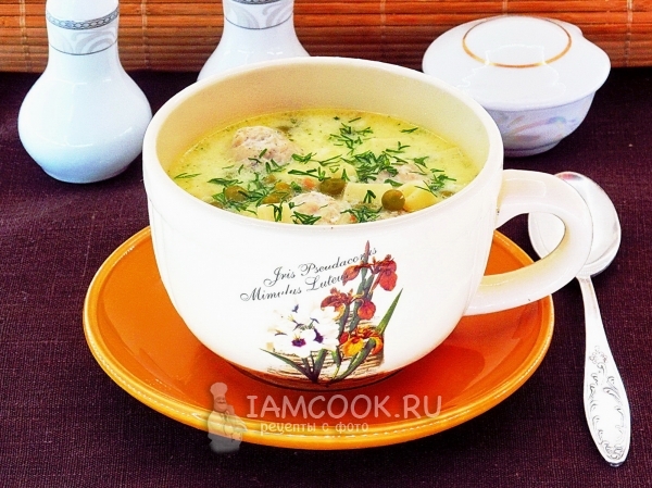 Рецепт куриного супа с макаронами и зеленым горошком
