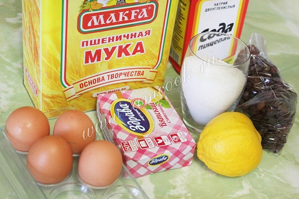 Кекс столичный с изюмом - рецепт по ГОСТУ | Волшебная Eда.ру