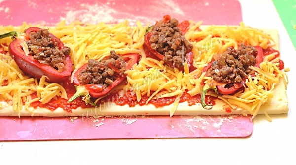 Пирог-пицца с болгарским перцем — рецепт с фото пошагово