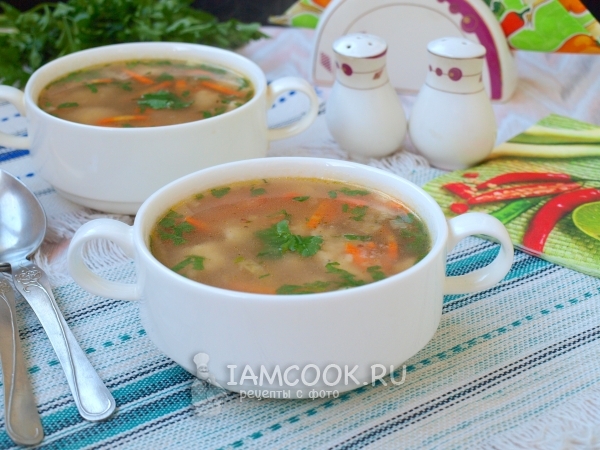 Фото гречневого супа с картофельными клецками