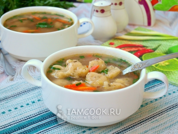 Рецепт гречневого супа с картофельными клецками