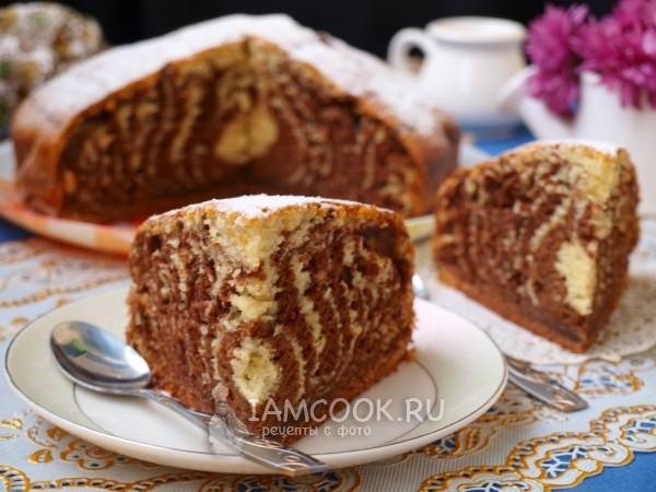 Оригинальный и красивый торт «Зебра» с кисло-сладким вкусом