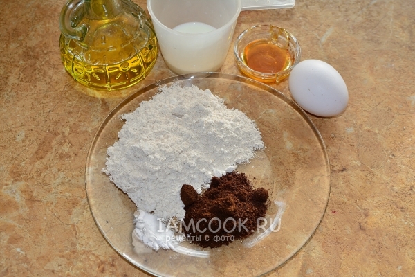 Ингредиенты для диетического кекса в микроволновке за 5 минут