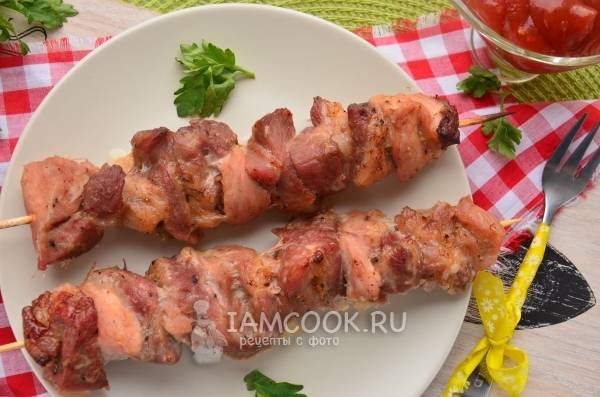Шашлык из свинины в фольге в духовке - 8 пошаговых фото в рецепте