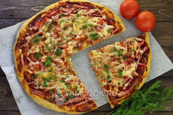 Рецепт пиццы на кефире без дрожжей