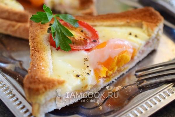 яйца в хлебе в духовке рецепт с фото | Дзен