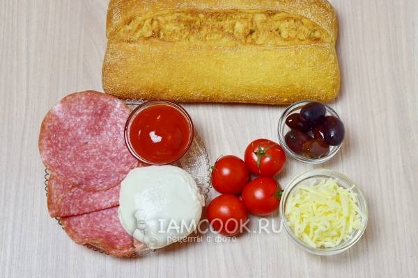 ✔️Пицца из хлеба в духовке (основа из мякиша) - рецепт с фото