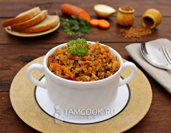 Рецепт гречки с морковью и луком в мультиварке