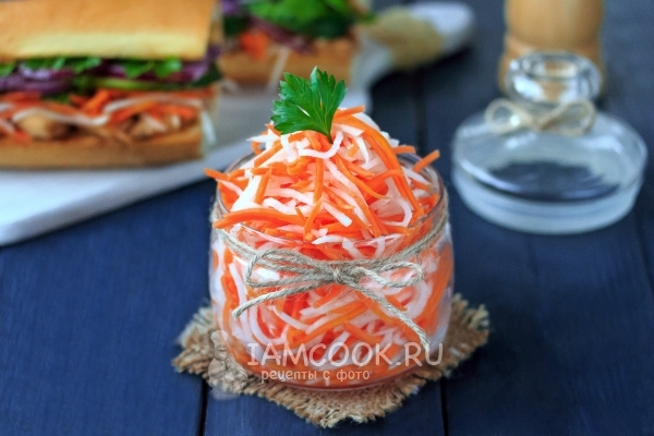 Фото маринованной моркови с дайконом по-вьетнамски
