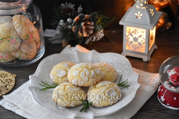 Рецепт мраморного лимонного печенья