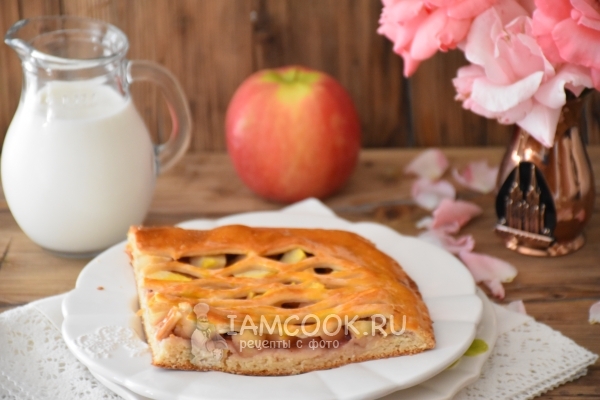 Рецепт пирога с яблоками и джемом