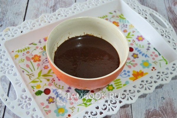 Готовая глазурь из тёртого какао и какао-масла