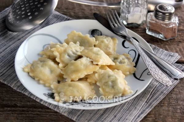 Пельмени с картошкой и салом