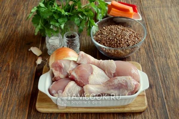 Как приготовить куриные голени с гречкой в мультиварке