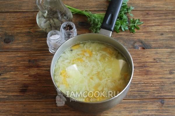 Сырный суп из плавленого сырка рецепт
