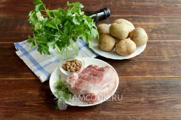 Картошка-гармошка с мясом в духовке