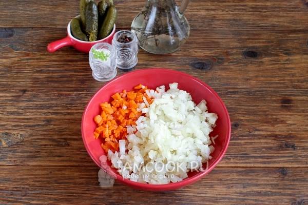 Винегрет без огурцов - традиционный рецепт с пошаговыми фото