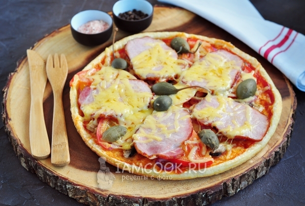 Рецепт пиццы на слоено-дрожжевом тесте