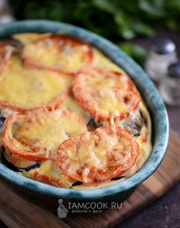 Картошка с баклажанами и помидорами в духовке | Рецепты с фото